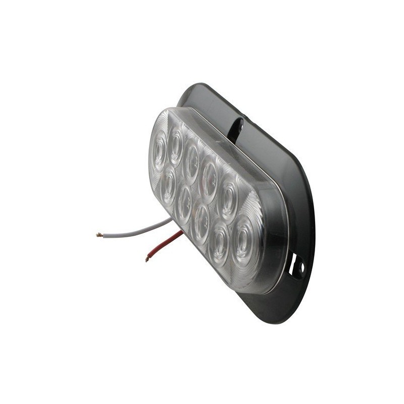 Sealed Waterproof 10 LED Surface / Flange Mount Trailer Lights,