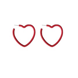 Heart Earrings for Women Valentines Day Earrings Pink Heart Earrings Cute Heart Hoop Earrings Rhinestone Heart Stud Earrings Jewelry Gifts