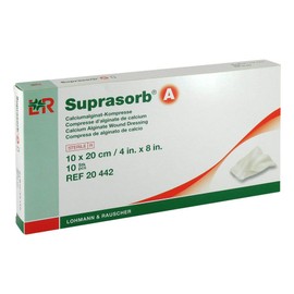 SUPRASORB A Calcium Alginate Compr.10 x 20 cm Pack of 10