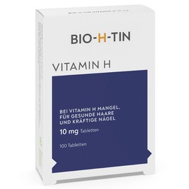 Organic H-Tin Vitamin H Tablets 10 mg Prevent a Lack of Vitamin H Pack of 100 Tablets
