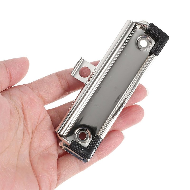 MAGICLULU Set of 10 Metal Clipboard Clips with Rubber Grip