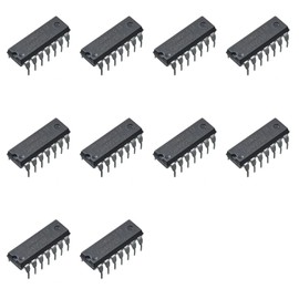 Bridgold 10pcs CD4001BE CD4001 4001 Quad 2-Input NOR Buffered B Series Gate or Non-gate Logic chip，DIP-14.