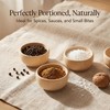40 Pack Wooden Bowls, Mini Pinch Bowls Set for DIY