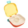 Bento Lunch Box ABS Separate Compartments with Buckle Handle Leakage