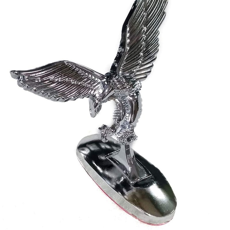 shenruifa 3D Emblem Car Front Hood Ornament Cover Chrome Eagle