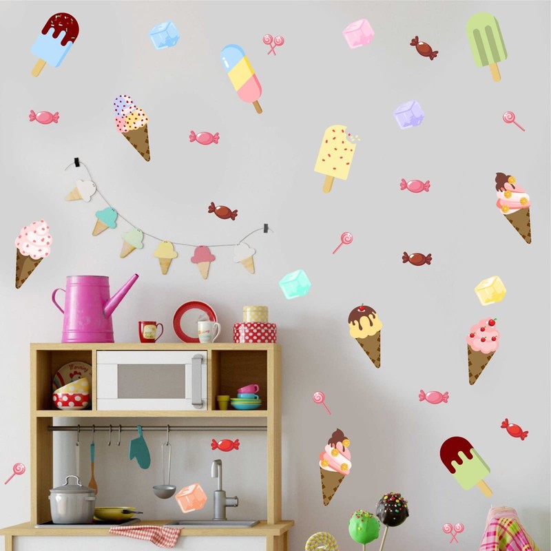 Ice Cream Wall Decals Candy Wall Decal Ice Cream Cone