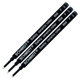 Schmidt 888 Rollerball Refills - 3 Pack - Black