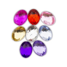 Summer-Ray Oval Rhinestones 8mm x 6mm Assorted Colour 500pcs Rhinestones Value Pack