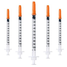 Pack of 20pcs 1ml/cc 30G 5/16" (8 mm) Plastic Tube, Multipurpose Measuring Tools, Lab Accessories, Individually Packed (30G 5/16")