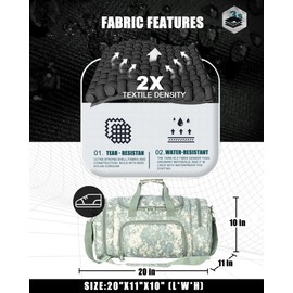 Miramrax Gym Bag Duffle Bags for Men Women with Shoes Compartment Sport Weekend Travel Overnight Carry On Bag for Tactical Military Travel Work Out Bags, ACCamo, Gym Bag, LZ21003