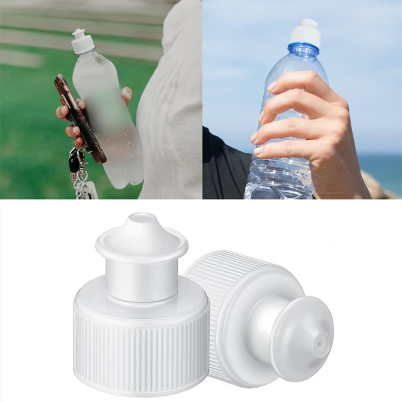 FZGLHQQ 20Pcs Push Pull Caps Reusable Bottle Caps Plastic Push