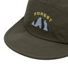 Clakllie Caps Short Brim Nylon 5 Panel Cap Flat Brim