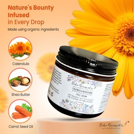 Boho Aromatic Calendula Nourishing Face Cream for Dry Skin, Natural & Organic Facial Cream, Hydrating and Moisturizing skin care product, Vegan Face Cream, Facial Moisturizer for Dry Skin
