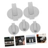 LABRIMP 5pcs Gas Stove Switch Knobs Replacement Stainless Steel Control