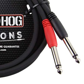 Pig Hog PD-21410 Cable doble mono de 1/4" (macho), 10 pies