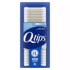 Q-tip Q-팁 면봉 오리지널 가정용 응급처치 및 미용용 100 면 500개 수 Q-Tip Cotton Swabs Original Home Emergency and Beauty Use 100% Cotton 500 Count