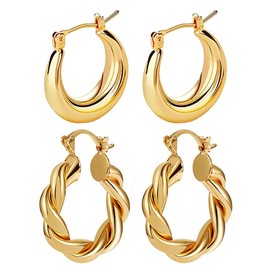 Gold Hoop Earrings Huggie Earrings for Women Gold Huggie Hoop Earrings Gold Hoop Earrings Set Huggie Hoop Earrings Set Gold Jewelry Set for Girls