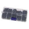 Fudeshe 550Pcs Flat Washers Assortment Kit,Black Durable M2 M2.5 M3
