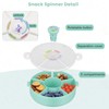 Pawtong Snack Rotator Container Reusable Snack Box with 5 Compartment