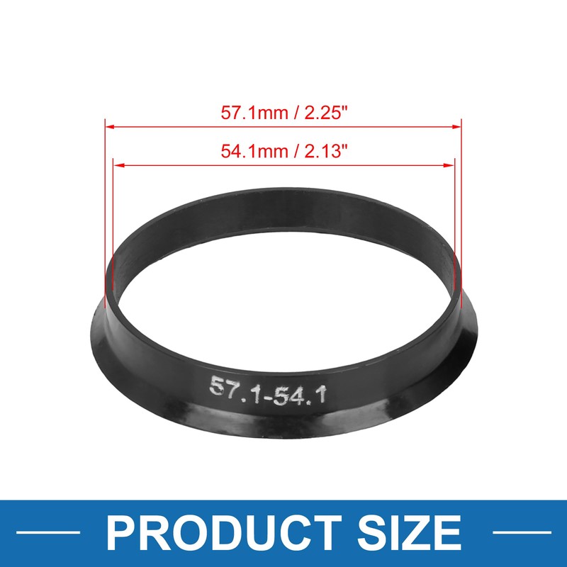 A ABSOPRO Wheel Hub Centring Rings 57.1mm OD to 54.1mm