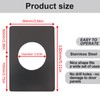 8Pack Door Knob/Deadbolt Reinforcement Plate Matte Black, Door Lock Fixing