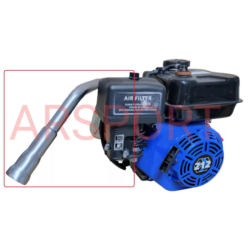 ARSPORT Drift Trike Exhaust Pipe Header Predator 212cc, GX160 /