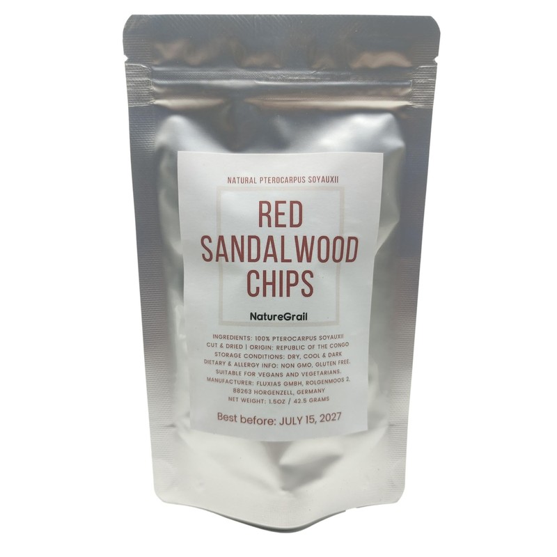 Red Sandalwood Chips (African Coral Padauk) Made from 100% Pterocarpus