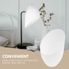 Vaguelly 5 Pieces White Frosted Lampshade Fixtures Replacement Shades for