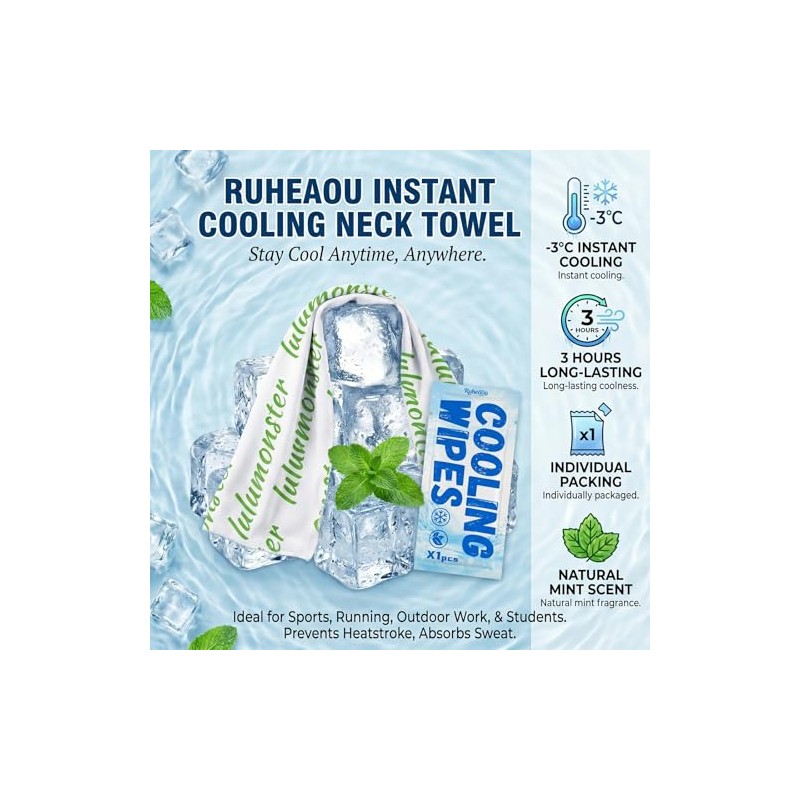 Cooling Body Wipes - Extra-Thick, No-Rinse Shower Wipes