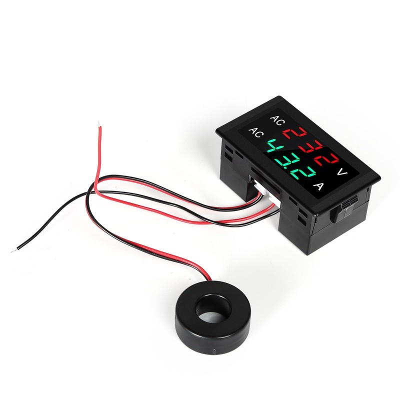 Jadeshay LCD Voltmeter Ammeter AC50-500V 0-120A Voltage Meter Electricity Meter