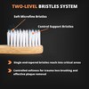 Cozyco Natural Bamboo Toothbrushes, Compostable and Biodegradable Wooden Toothbrush with