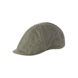 camel active Men's Cotton Flat Cap, gray
