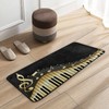 Naanle Music Kitchen Floor Mat Music Note Non Slip Absorbent