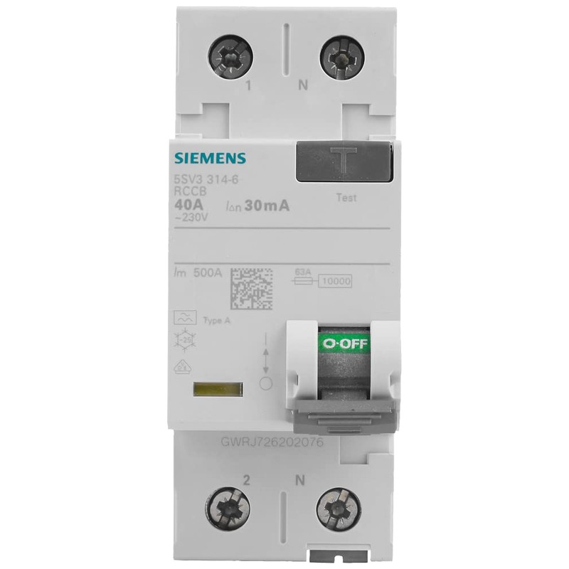 Siemens 5SV – class a Differential Switch 2-Pole 40 A