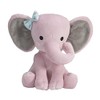 Bedtime Originals Twinkle Toes Pink Elephant Plush, Hazel, 1 Count