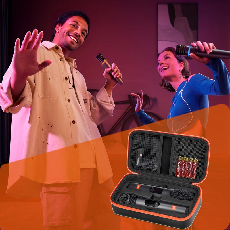 Mocamoro Wireless Microphone Carrying Case for JBL Wireless Dual Mic