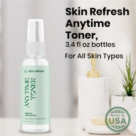 Good Salt Living Skin Refresh Anytime Skin Toner for All Skin Types, Made in The USA, 3.4 Ounce Bottle, 2-Pack