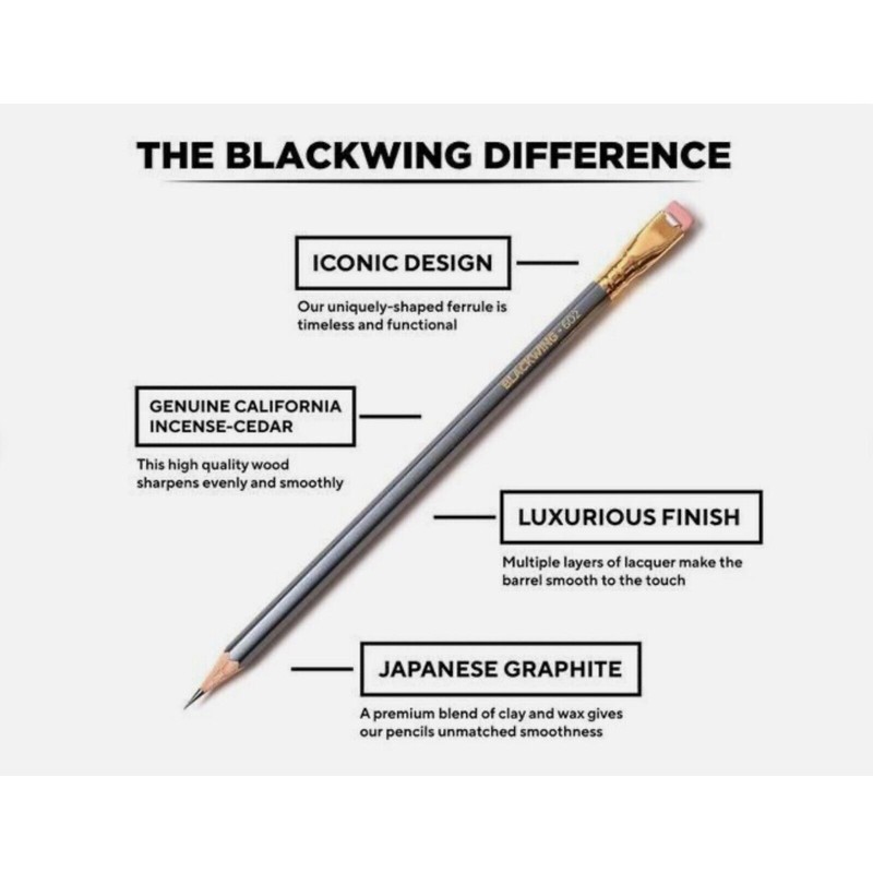 Blackwing Pencils Palomino Original Black tree logo pencil set of