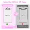 Macroclo Legal Size Clipboard, Pink Plastic 8.5 x 14 Clip