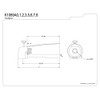 Kingston Brass K1089A1 Tub Spout with Diverter, Polished Chrome