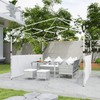 Outsunny 2 PCS Canopy Half Walls for 10' x 10'
