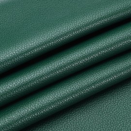 PATIKIL 29 x 17 x 0.03 inch PU Leather Book Fabric, Soft Coloured Faux Goat Grain PU Leather Sheet Repair Fabric Patches for Repair, Crafts, Sewing, Emerald Green