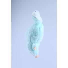 Vinyl Figures, Plush Toys with Rotatable Eyes Cute Expression for Girls Boys, Kawaii Macaron Green Bunny Vinyl Plush Doll Stuffed Animals Gifts for Collectibles Toys Car Home Décor Birthday Keychains