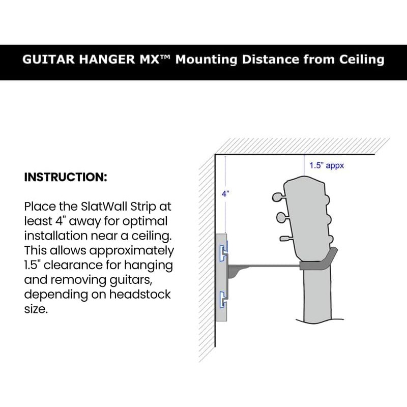 DLDIRECT Black Wall Hanger for Guitars and Ukuleles - Multiple