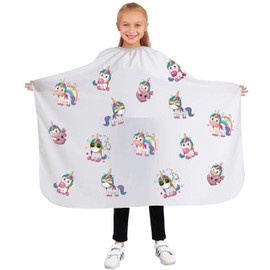 Professional hairdressing cape for Kids Children Perfect apron for the hair salon Beauty salon and home use Unicorn [111]