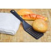 Black Nonstick Slotted Spatula/Turner for Crepes, Eggs, Brownies, Lasagna