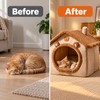 Foldable Pet House for Indoor Resting - Removable Washable Cat