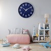 HZDHCLH 25 cm Silent Wall Clock without Ticking Sweeping Second