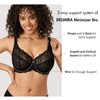 DELIMIRA Women's Plus Size Bra Full Coverage Minimiser Non Padded