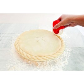 Talisman Designs Pastry Wheel Pie Crust Decorator | Pie Crust Wheel | Pie Crust Decorating Tools | Easy to Use Pastry Wheel | Pie Decorating Tools & Gadgets | Pie Crust Embosser